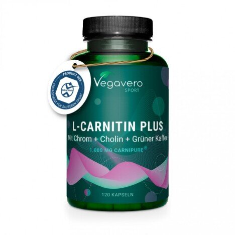 L-Carnitine Plus 120 Capsule, Vegavero